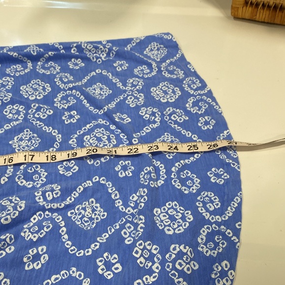 iCantoo Cowl Neck Tank Top in Periwinkle with White Design - Picture 9 of 9